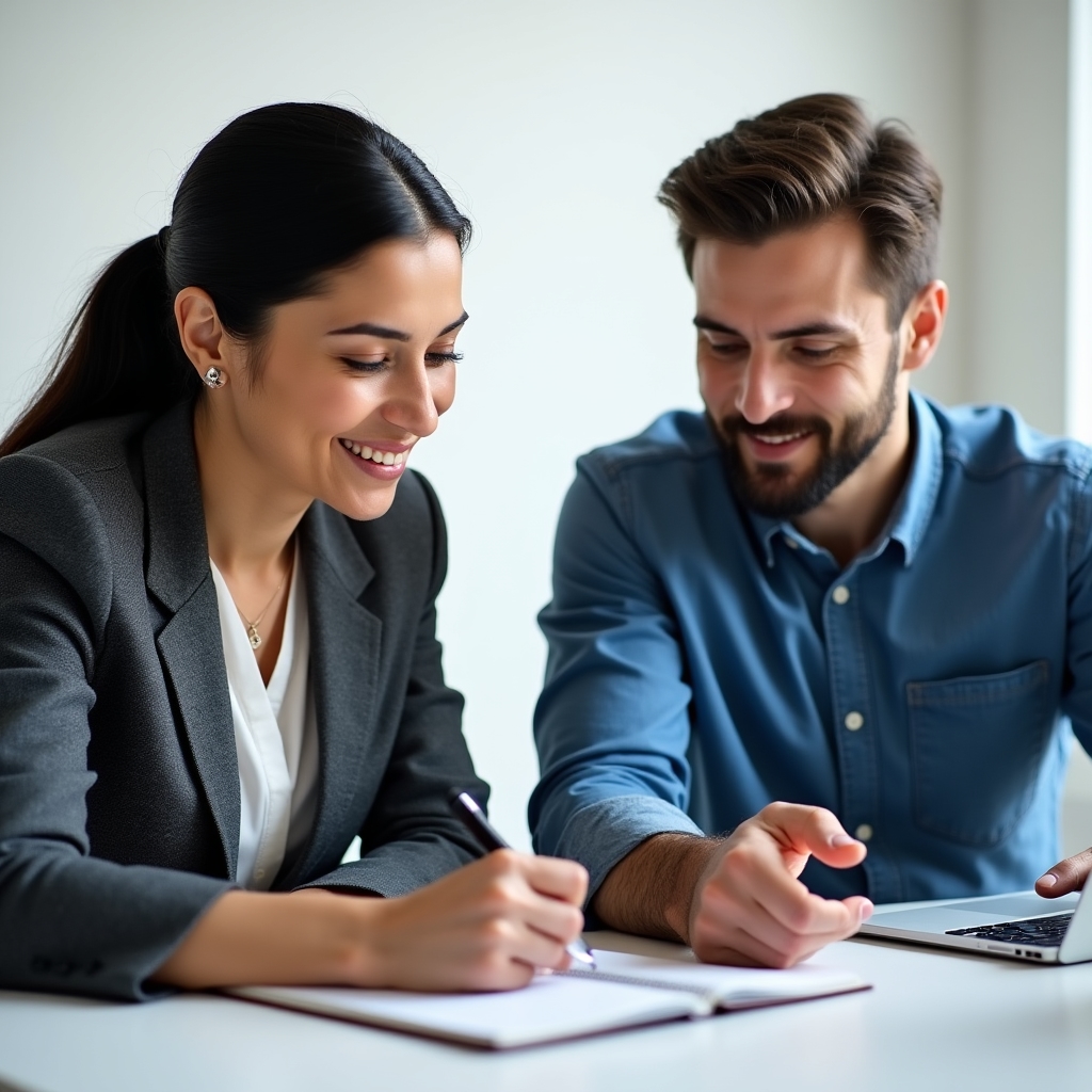Facilitator providing one-on-one coaching during session